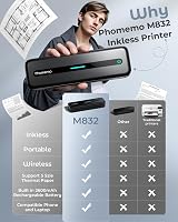Phomemo M832 Portable Printer 300dpi Wireless A4 Thermal Inkless Printer view 8