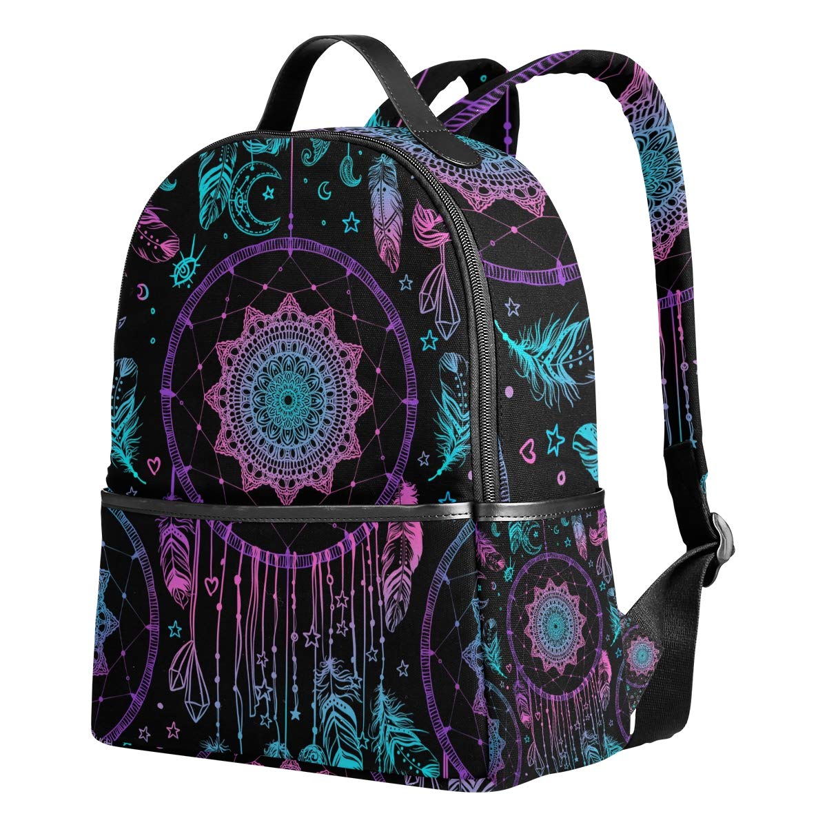 Ahomy School Backpacks Dream Catcher With Feathers And Moon Tribal