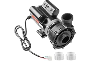 Uargd 2-Speed Spa Pump, 48-Frame, AC 110-120V Hot Tub Pump, 1.5HP/150GPM/42.65ft High Speed or 0.46HP/70GPM/9.18ft Low Speed,