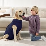 Kuoser XS Dog Surgery Recovery Suit Adjustable Post-Surgical Onesie Blue view 7