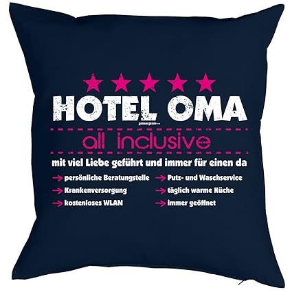 Dekoration Beste Oma Kissen 40x40 Cm Spruch Geburtstag