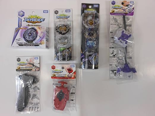 Amazon Co Jp ベイブレードバースト ｂ 102ツインネメシス ｂ 106エンペラーフォルネウス ｂ 110ブラッディロンギヌス ランチャー グリップ ホビー 通販