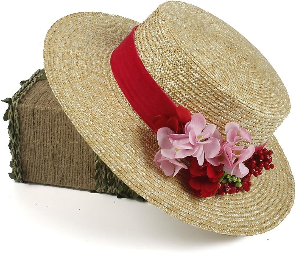 red summer hat