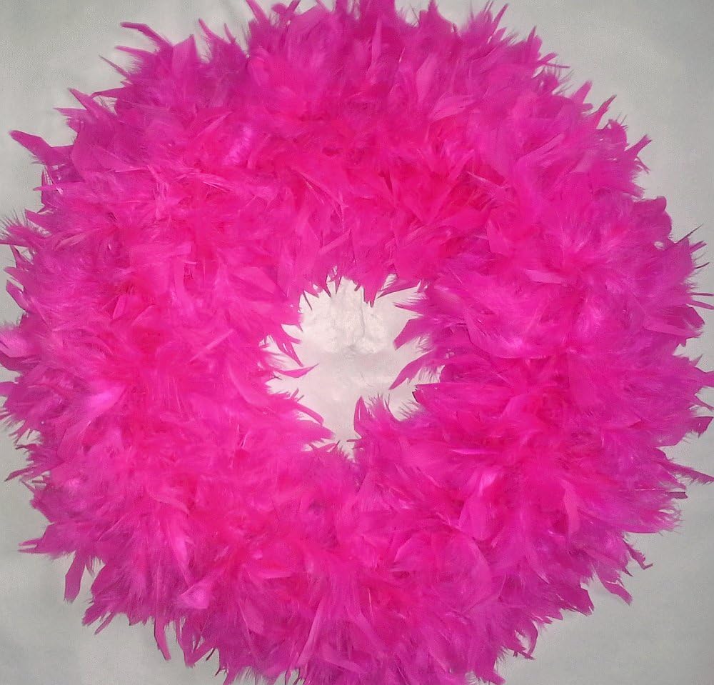 Fluffy Fuchsia XL Chandelle Feather Wreath…Gorgeous Home Accent Wreath!