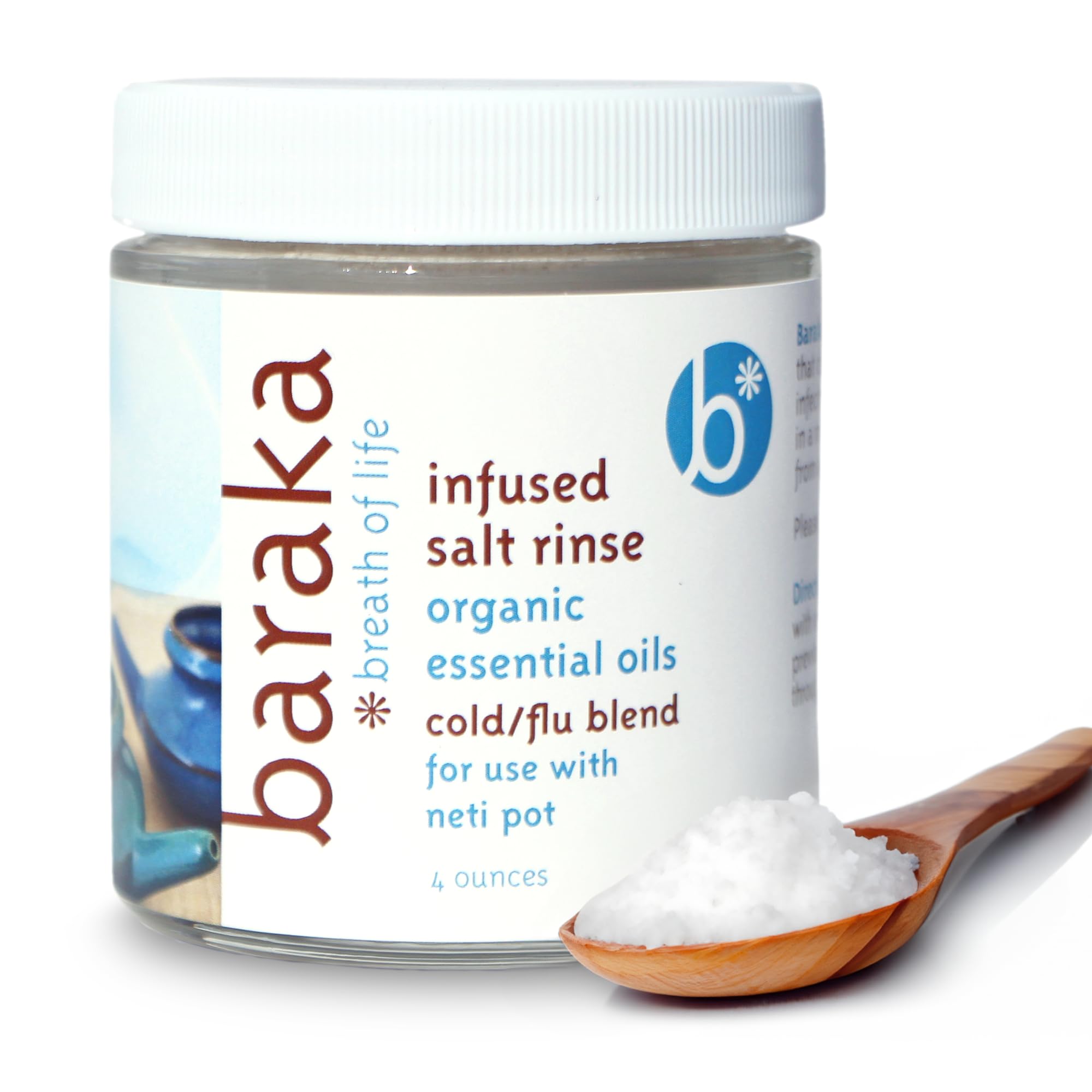 Mua Baraka Infused Sea Salt Neti Pot Salt for Sinus Rinse & Nose