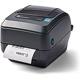 Zebra - GX430t Thermal Transfer Desktop Printer for Labels, Receipts, Barcodes, Tags, and Wrist Bands - Print Width of 4 in - USB, Serial, Parallel, and Ethernet Connectivity (Includes Peeler) (Renewe