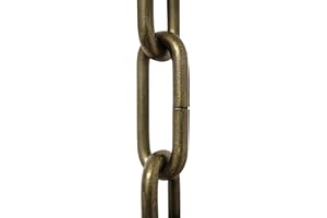 RCH Hardware CH-S59-496-AB-3 Steel Chandelier Chain, Antique Brass (3 Feet)