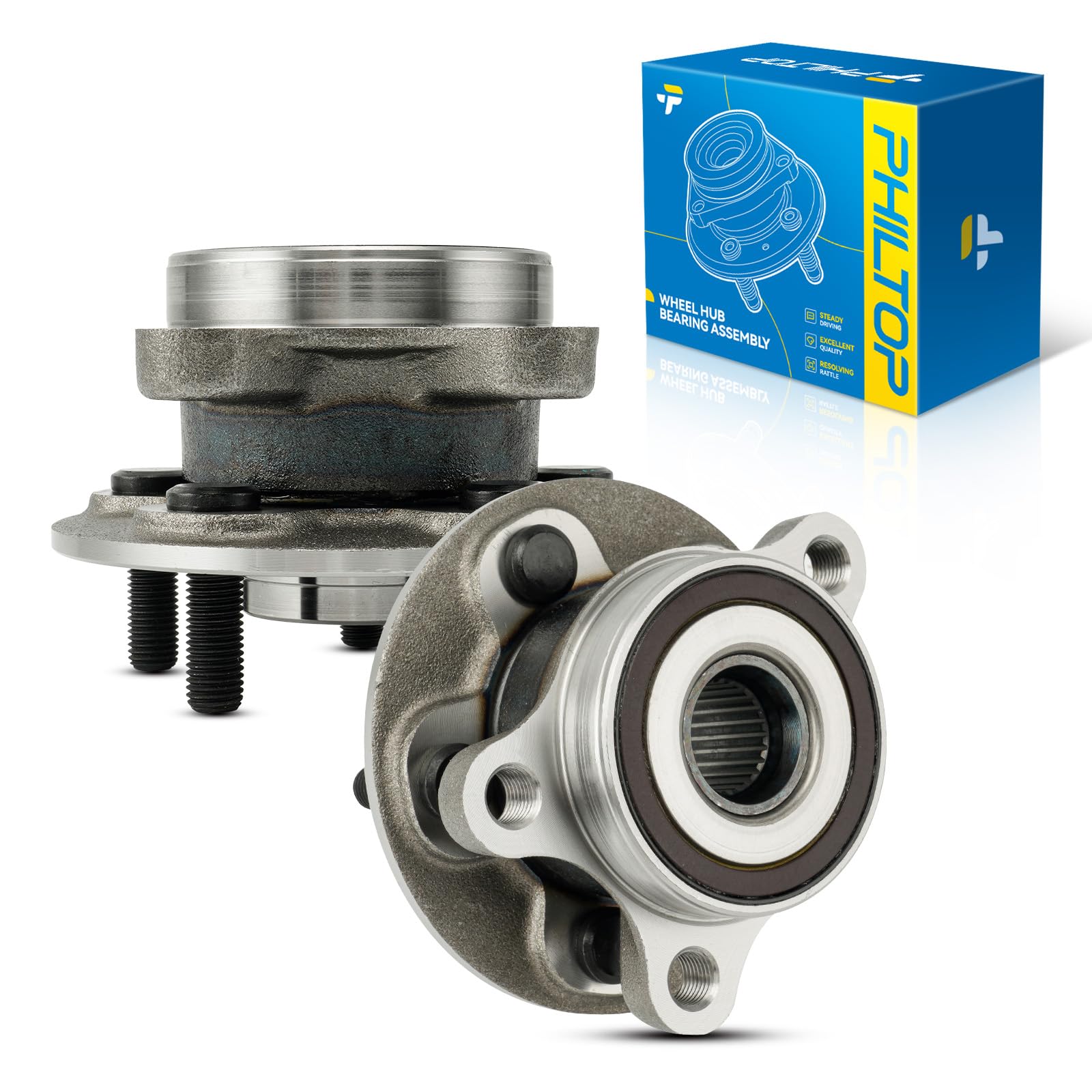 Photo 1 of PHILTOP 513402 Front Wheel Bearing Hub Assembly Fit for Toyota Corolla 2019-2024, Toyota Prius 2016-2022, Prius AWD-e 2019-2022, 5 Lugs Wheel Hub Bearings