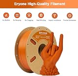 ERYONE Carbon Fiber PETG Filament 1.75mm Orange 1kg Spool view 3
