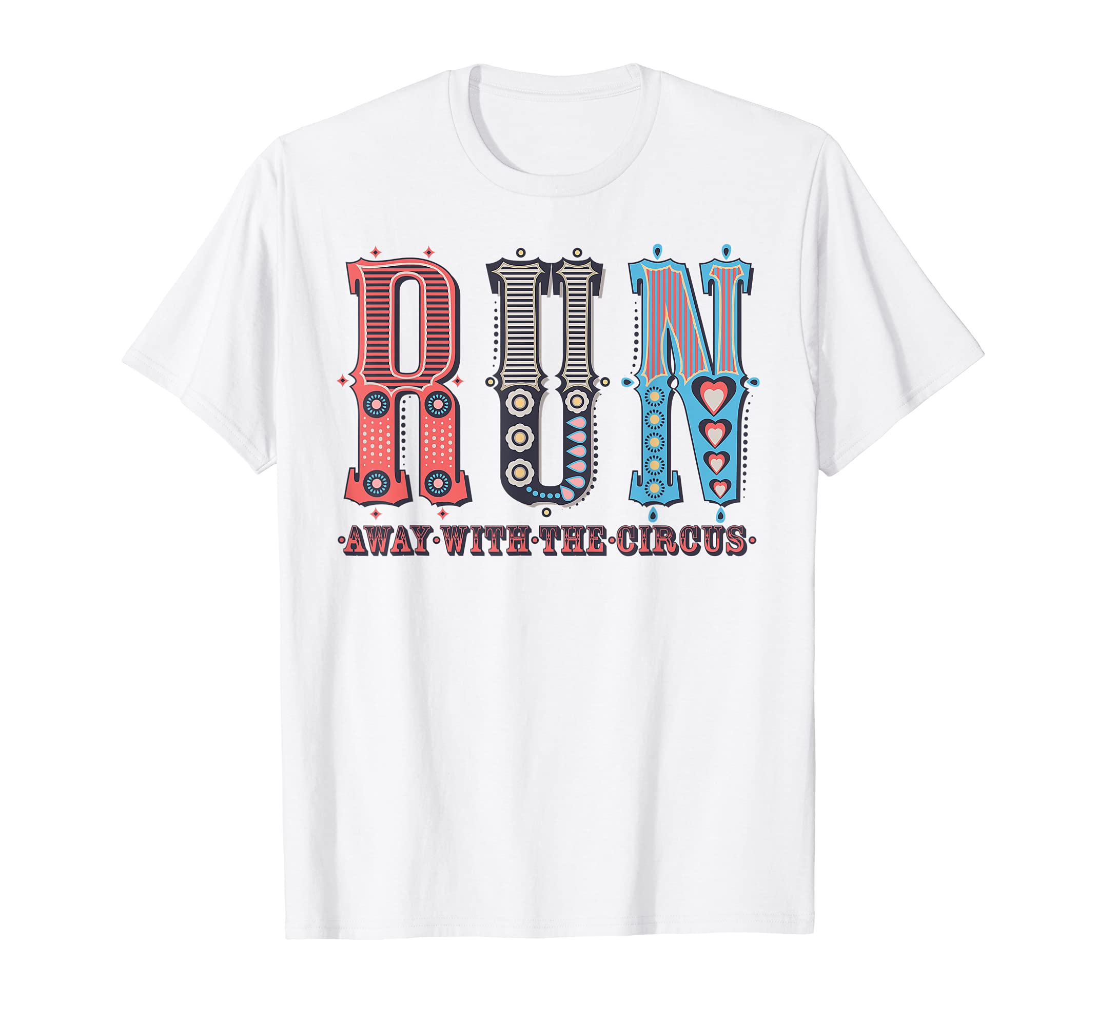 Run Away With The Circus Big Letters Design Event Staff Kids T-Shirt