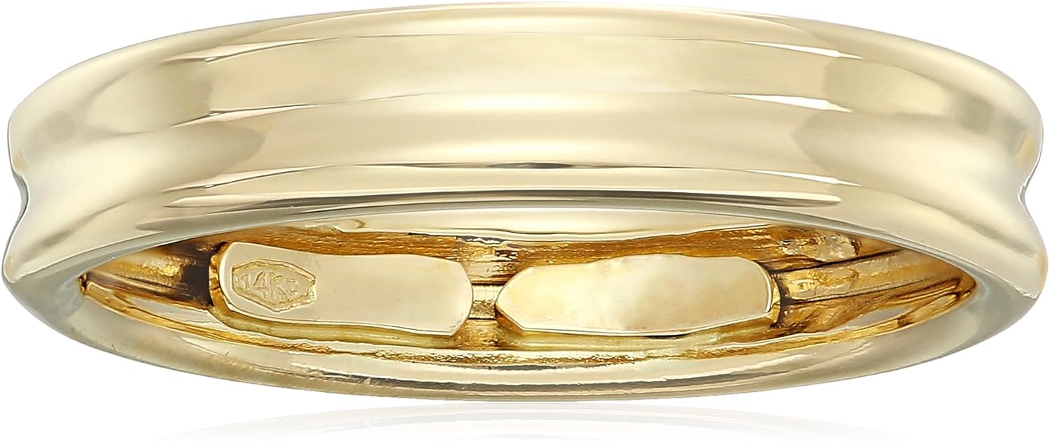 14k Yellow Gold Stackable Rings : Amazon.co.uk: Clothing