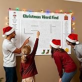 Jumbo Christmas Word Search Poster, Giant 31.5"x20" Wall Game, Poster-Size Word Search, Giant Thanksgiving Christmas Activity for Families (Christmas)