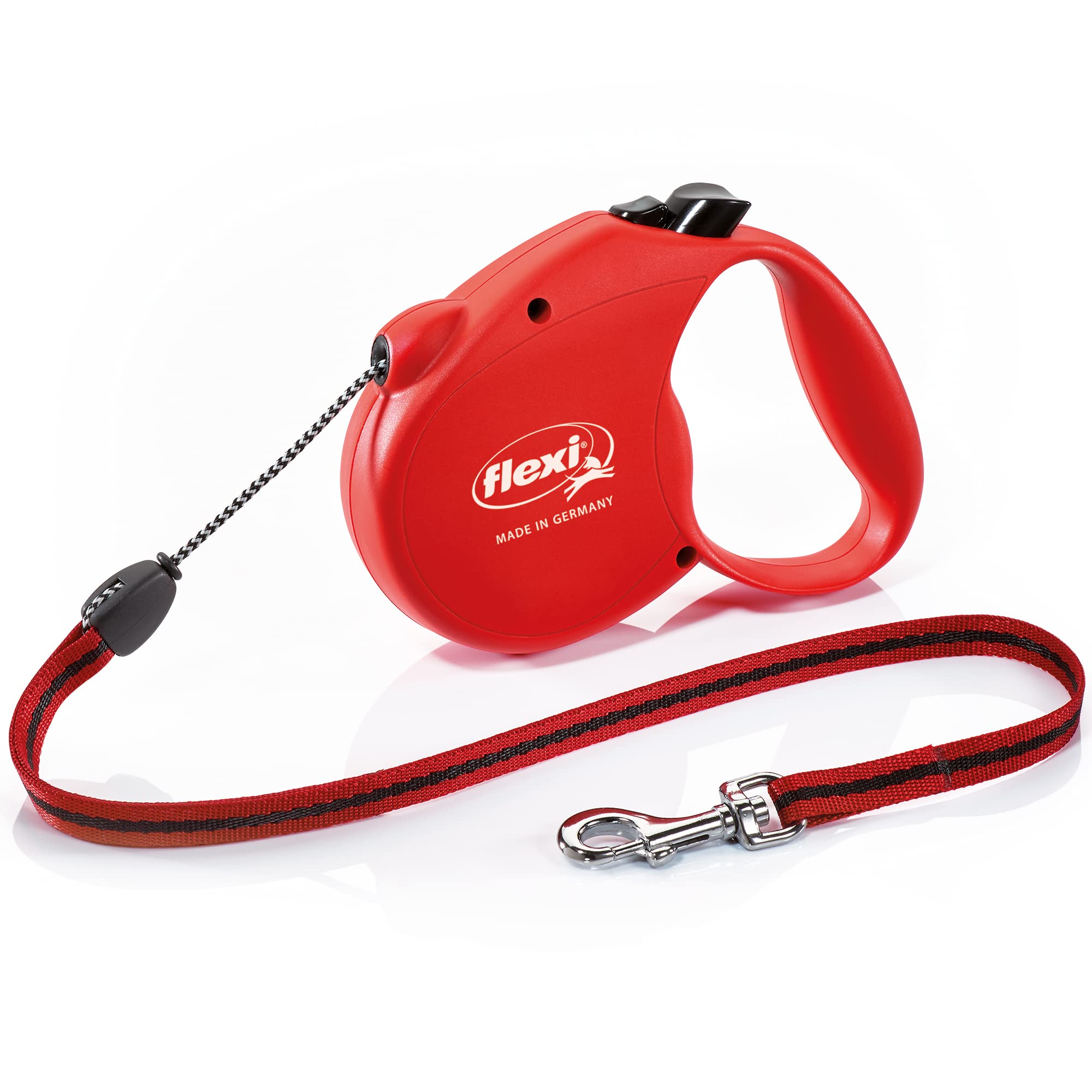 Flexi Basic Standard Cord Red Medium 5m Retractable Dog Leash/Lead for dogs up to 20kgs/44lbs