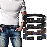 BELTROAD No Buckle Elastic Belt for Men, Invisible Buckleless Stretch Belt for Men Women
