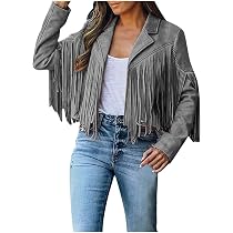 Gilet à Franges Style Western Années 70 - Daim Synthétique - Longueur Longue Pour Femme/homme - Décontracté Plage, Festival, Déguisement