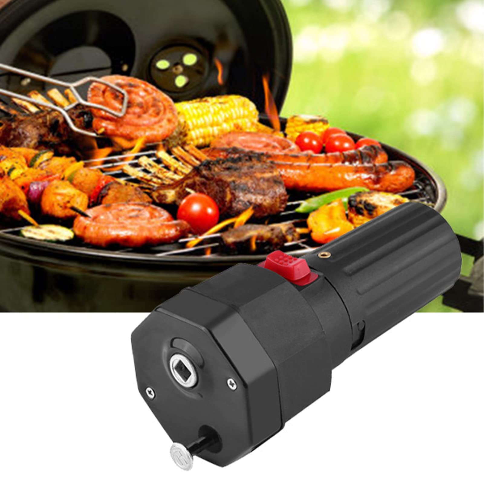 Raguso Barbecue Rotisserie Motor Electric Rotisserie Motor for Grill Barbecue Grill Motor Rotisserie Motor Barbecue Motor 1.5V Battery Operated Black Color