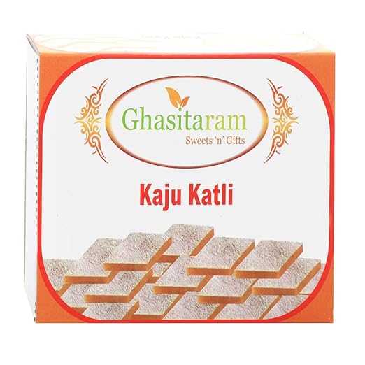 Ghasitaram Gifts Pure Kaju Katlis Box 200 Gms