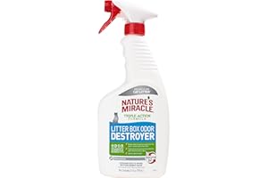 Nature's Miracle Litter Box Odor Destroyer, 24 Ounces, Eliminates Feces, Urine and Ammonia Odors from Cat Litter Box