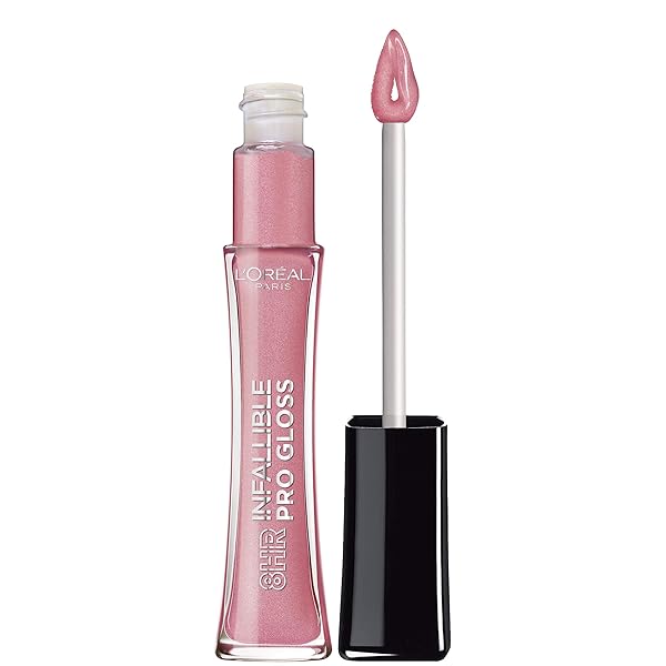 L’OREAL PARIS MAKEUP INFALLIBLE 8 HOUR HYDRATING LIP GLOSS, PINK OPAL, 0.21 FL OZ