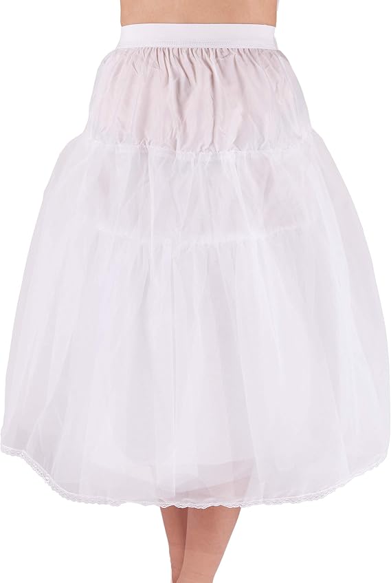 Jupon En Tulle Multicouche Sans Cerceau - Pour Femme, Taille élastique (env. 56-95 Cm), Longueur Réglable (50-65 Cm)
