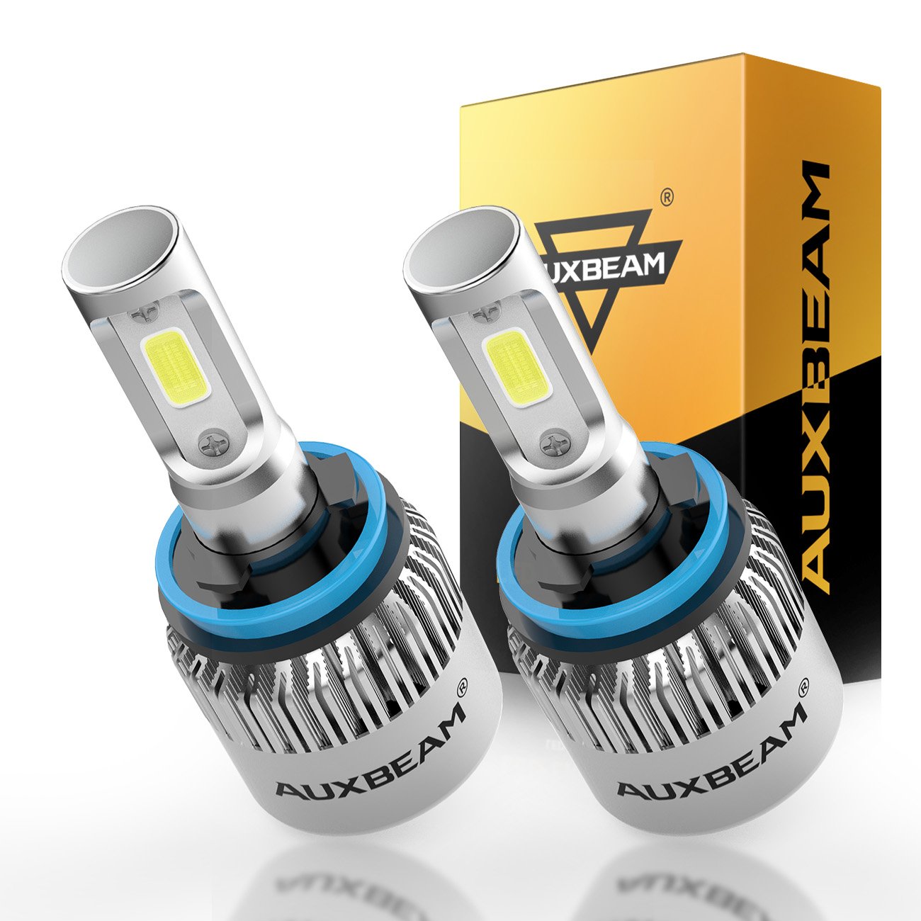 Auxbeam LED Headlights FS2 Series H11 LED Headlight Bulb with 2 Pcs of H11 LED Conversion Kits