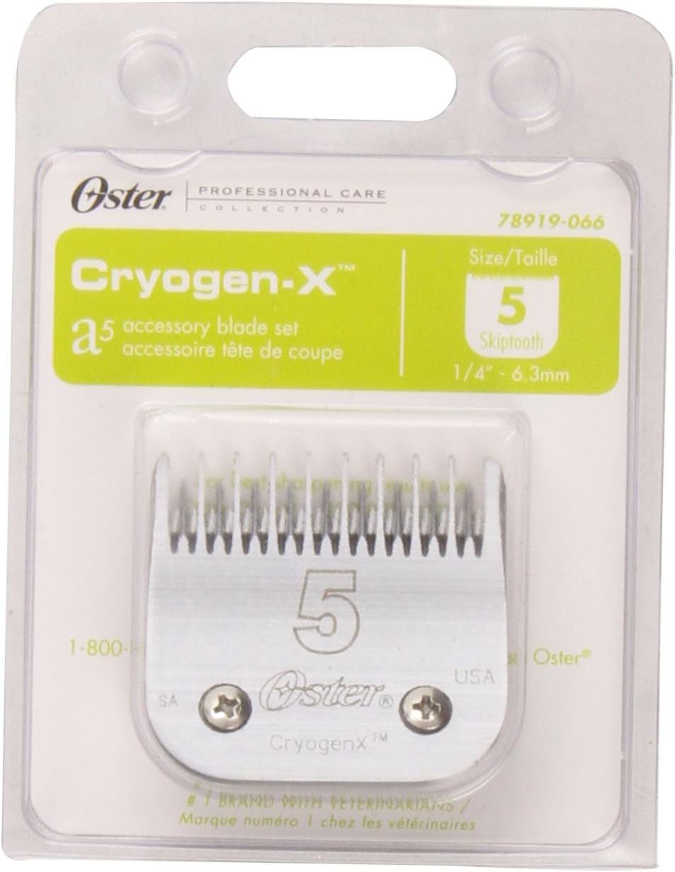 Pet Grooming Clipper Blades : Oster Skip Tooth Detachable Pet Clipper Blade, Size 5 (078919-066-005)