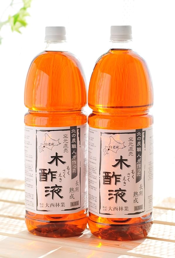 Amazon 熟成木酢液1.5L×2本セット (株)大西林業 木酢液・竹酢液 Amazon 熟成木酢液1.5L×2本セット (株)大西林業 木酢液・竹酢液