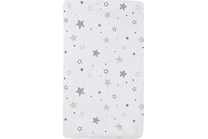 American Baby Company Printed 100% Cotton Knit Fitted 18" x 36" Cradle/Bassinet Sheet - Compatible with Mika Micky Bassinet, 