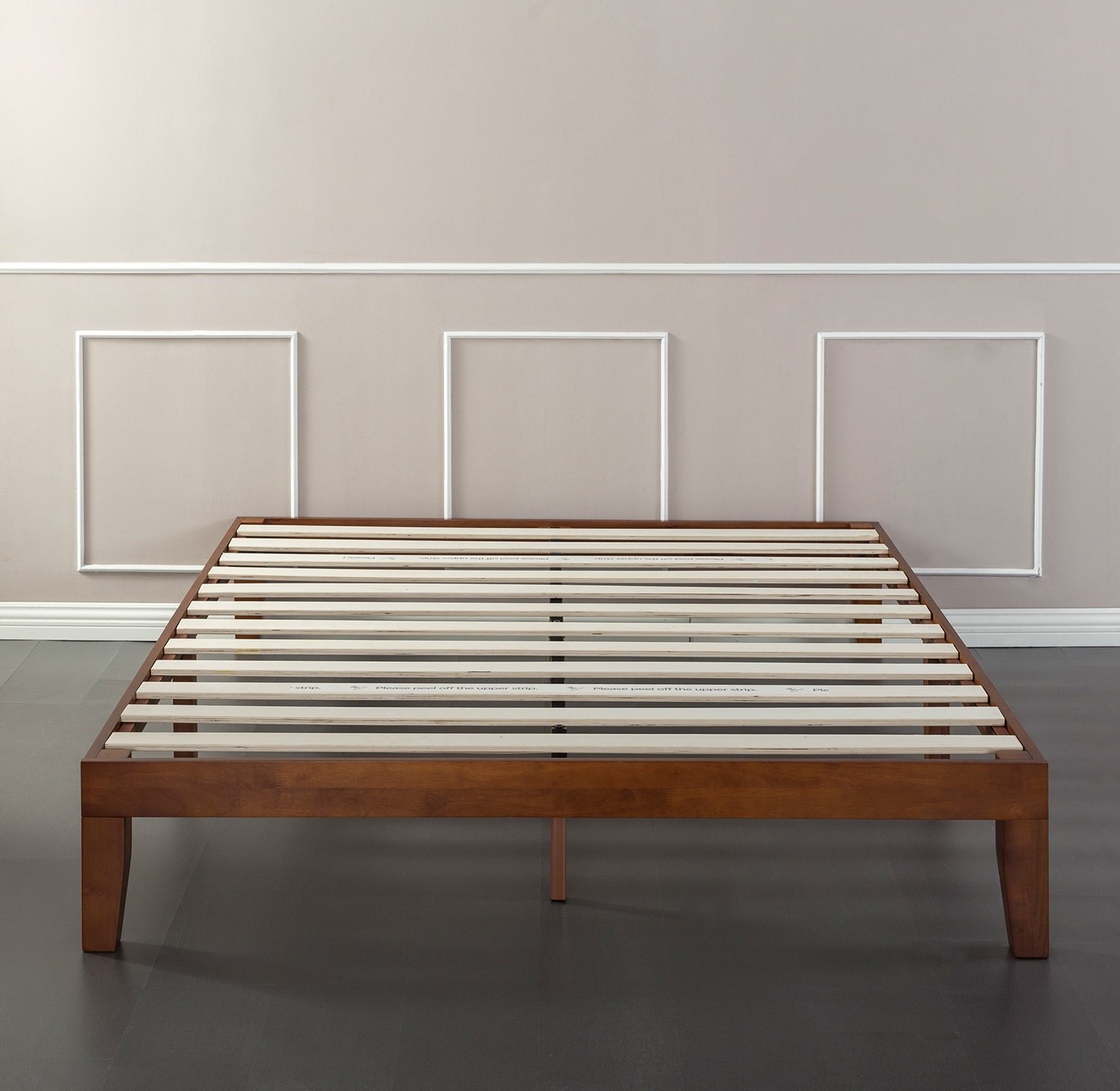 Zinus Wen 12 Inch Wood Platform Bed Frames / No Box Spring Needed