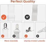 5 STARS UNITED Bed Sheet Holder Corner Straps, 4 pcs Adjustable Clips view 7