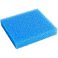 AQUANEAT Aquarium Filter Sponge Open Cell Foam Sheet Bio Sponge Filter Media Pad HMF Fish Tank Sump Divider (11" Lx 10.25" W x 2" H, Blue)