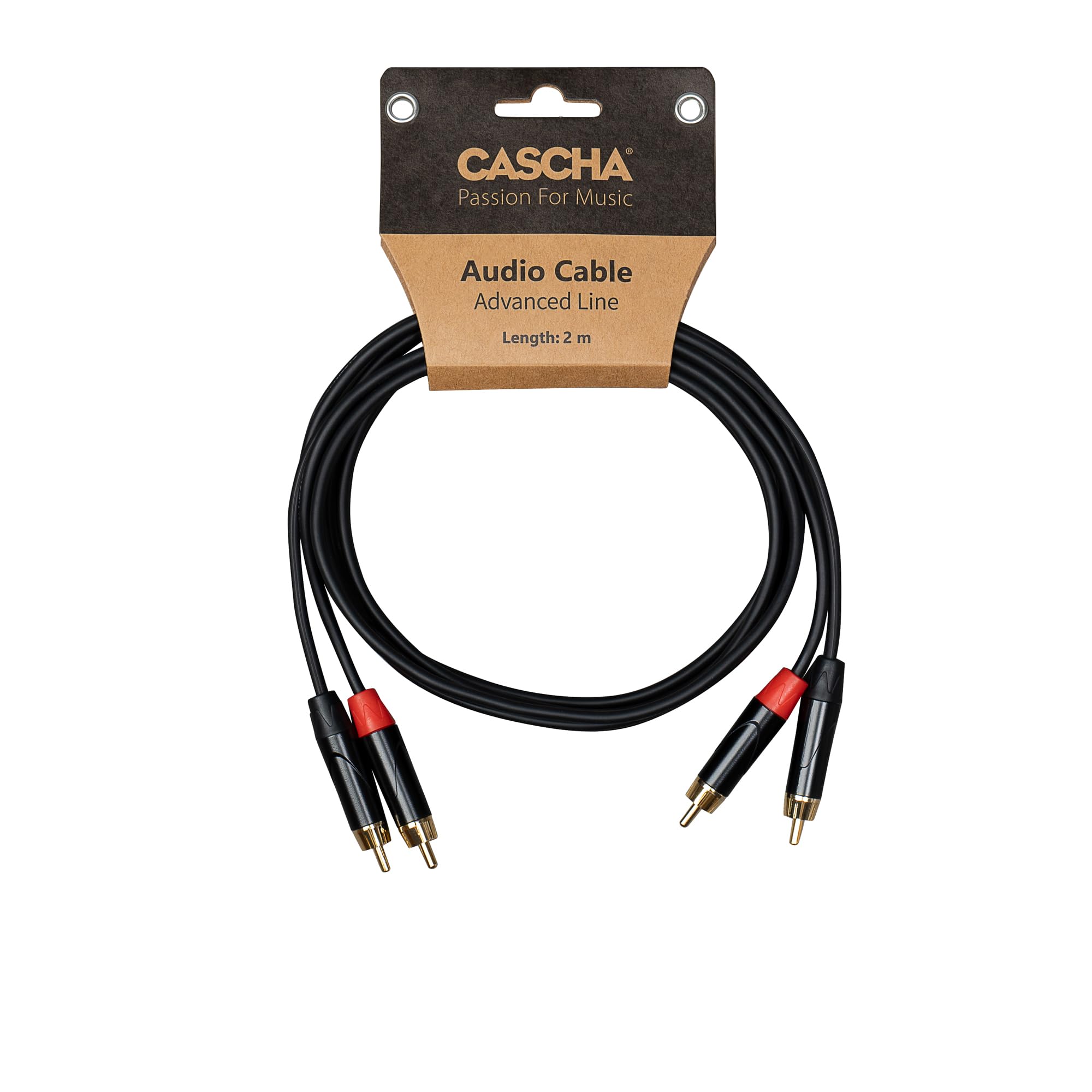 CASCHA Advanced Line Audio Cable RCA (2M) to RCA (2M), 3 m