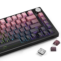 Hkfos Gradient Side Print Keycaps Pink, Double Shot