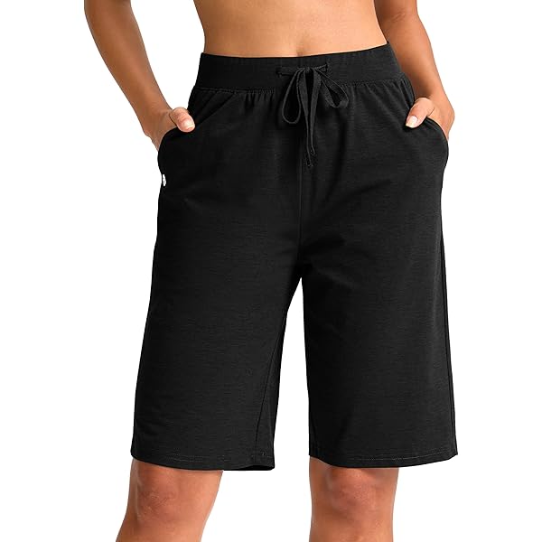 Sweat Shorts Women Casual Bermuda Shorts Knee Length Shorts Below