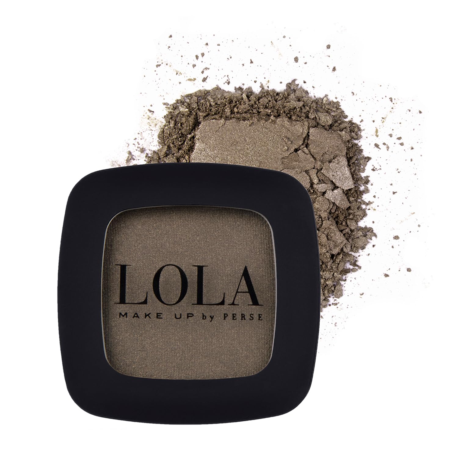 Lola Make Up by Perse Eyeshadow with Natural Ingredients Vegan and Cruelty-Free Eye Makeup Palette High Coverage Satin Eye Shadow for Women, Dark Bronze (021)