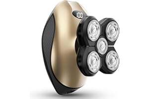 WEQOEE Electric Razors for Women, 5-in-1 Rechargeable Body Shaver - Waterproof Wet Dry Hair Remover - Trimmer for Lady Face Underarms Legs