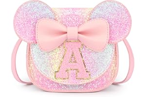 mibasies Toddler Purse Girl Gifts: Birthday Gifts for Girls 3-8 - Little Kids Gifts Mini Mouse Ears Bow Purse