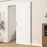 JUBEST 32"x86" Concealed Sliding Barn Door with