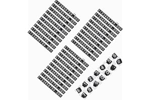 30 Sets Price Tag Cube Adjustable Price Tag Display Stand Label Price Display Cube Letter Number Price Cube Pricing Label Sta