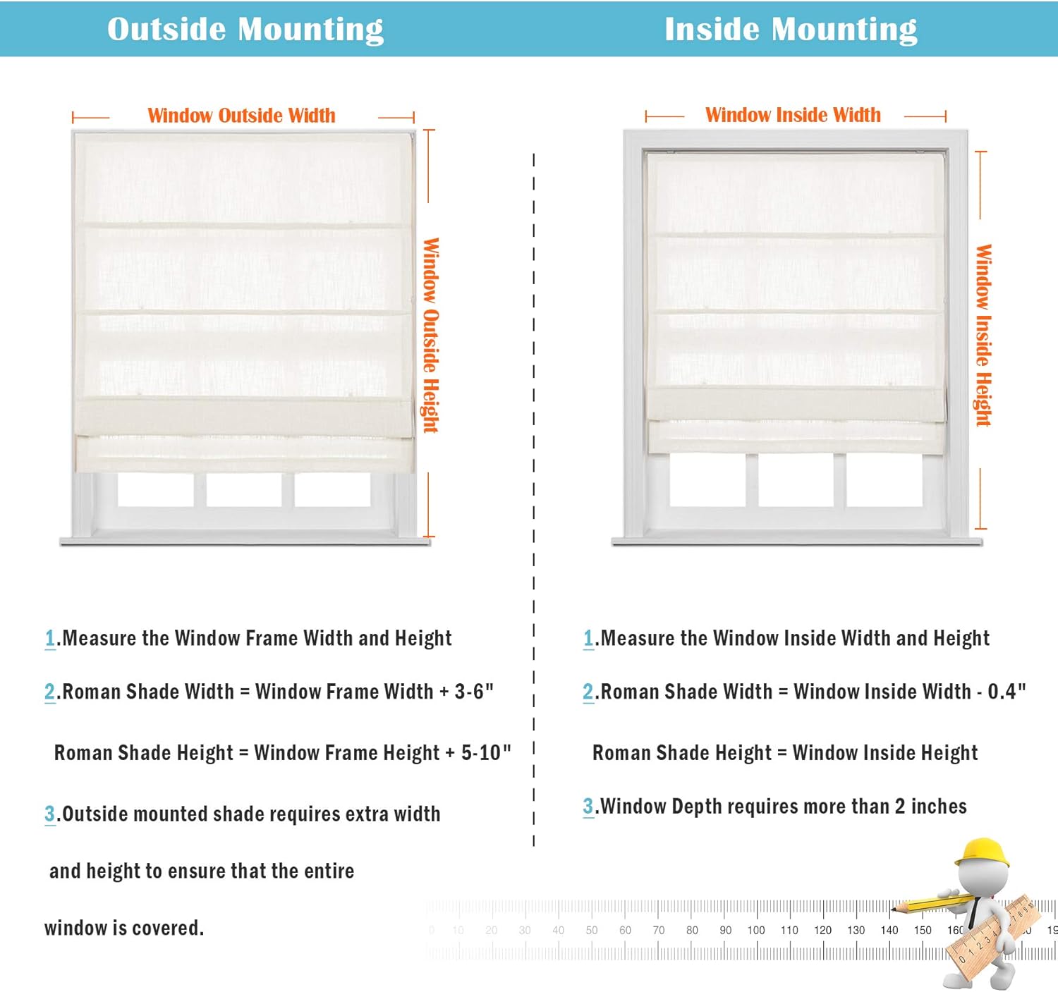 cololeaf Fabric Roman Shades for Kitchen Window, Custom Made Window Blind Treatment Privacy Protect Roman Shade Blind Blackout Light Filtering, Install Hardware Included, Everglade Teal, 1 Piece: Kitchen & Dining