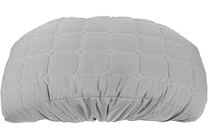 SEWACC Spa Bed Pillow Case Cotton Pillow Protector Gray Flannel Cushion Cover for Salon Massage Table Use