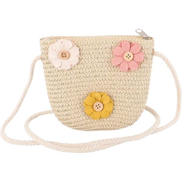 Sac De Paille Eté Plage Glands Femme Sac À Bandoulière Rotin Vintage