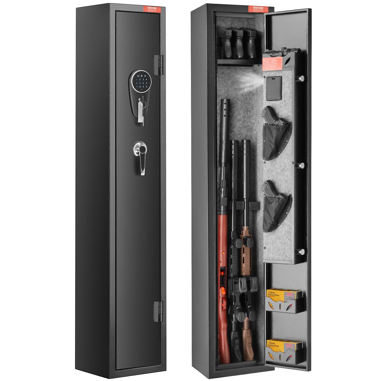 Vevor Safe for 2 Rifles, Equipped with Locking Mechanism & Digital Code ...