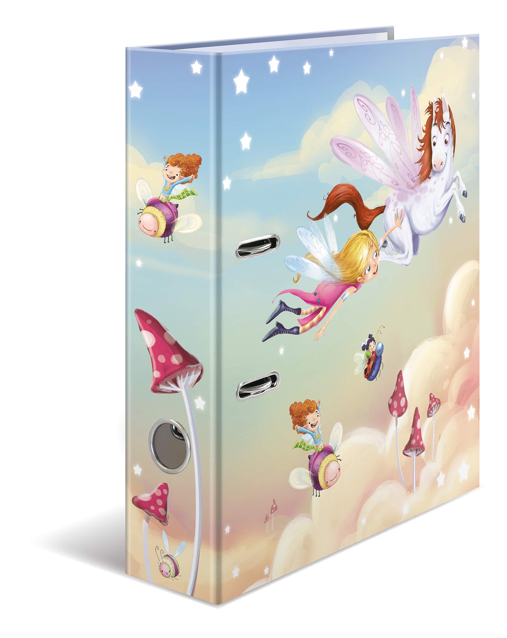 HERMA Lever Arch File Kindergarten with Fairy Dance Motif, A4, 70 mm Spine, with Inner Print, 1 Folder