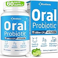 Oral Probiotics for Mouth Bad Breath for Adults 11 Billion CFU, Best Breath Oral Dental Probiotics for Teeth & Gums, Dry Mout