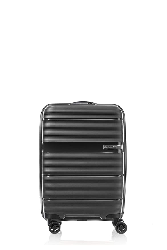 Buy American Tourister Polypropylene 55 cms Linex Black Hardsided Cabin