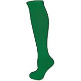 Solid Color Knee High Tube Socks with No Stripes