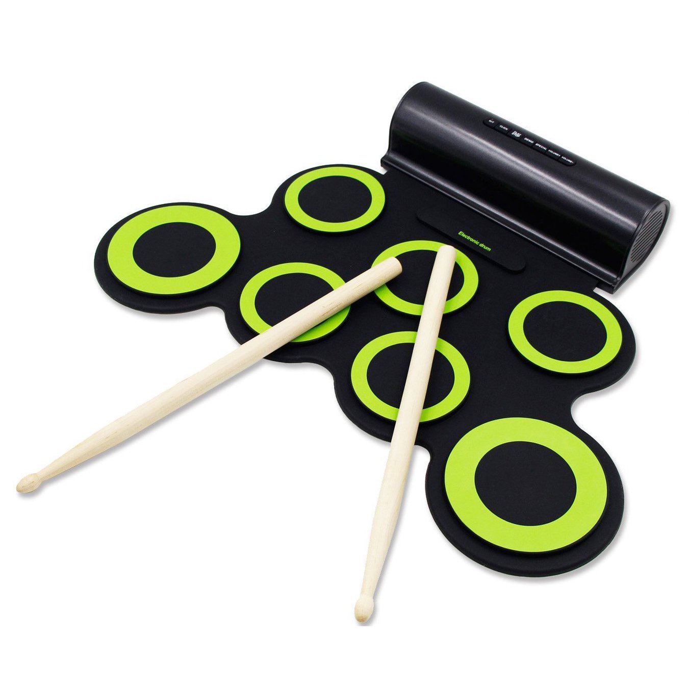 PAXCESS Electronic Drum Set, Roll Up Drum Practice Pad Midi Drum Kit with Hea... eBay