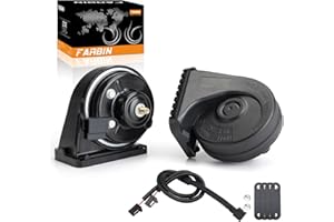 FARBIN Car Horn Compatible with Toyota/Lexus/Subaru 12V Waterproof Auto Horns Loud with 1 to 2 horn plug for toyota (Toyota horn with 1 to 2 Converter Wiring)
