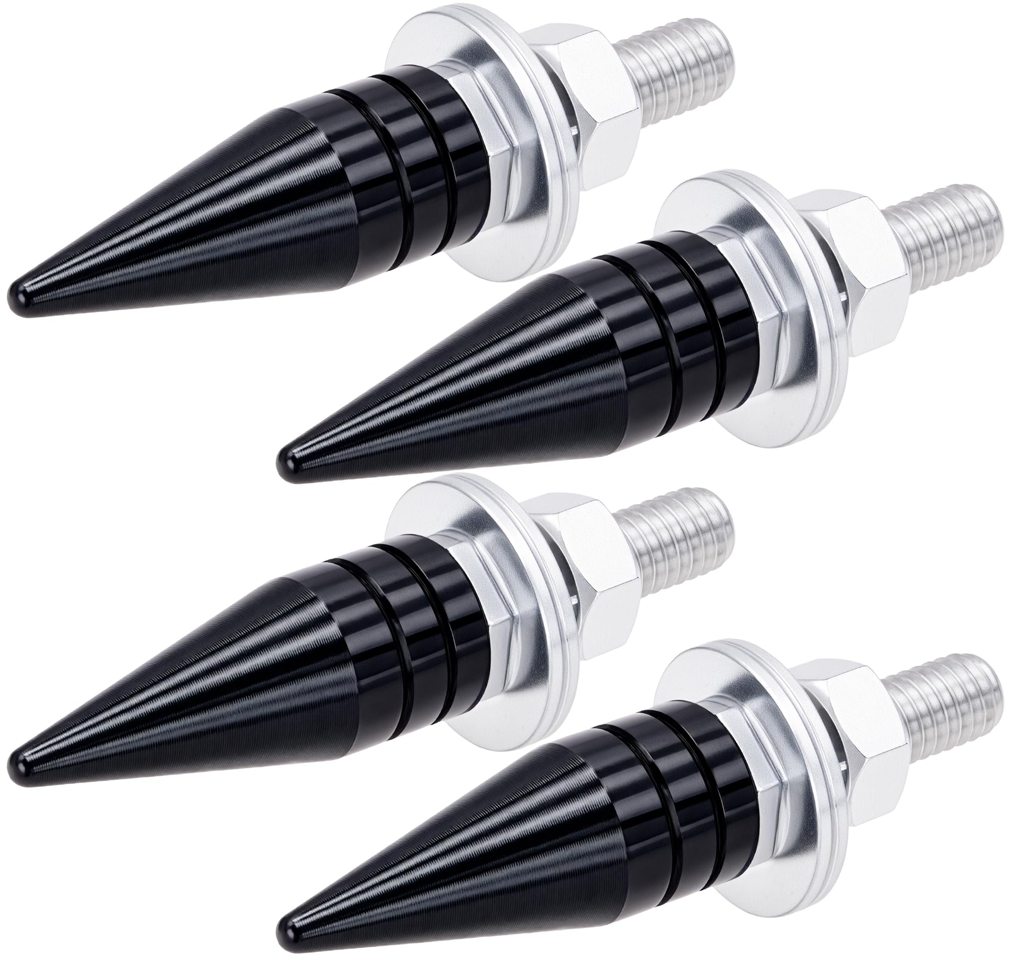 Photo 1 of ***PARTIAL SET***
MEAJOO Spike License Plate Screws Kit (4PCS) - Anti-Theft Bolts for Cars, Trucks, Motorcycles - Durable Stainless Steel & Aluminum Alloy (Black)